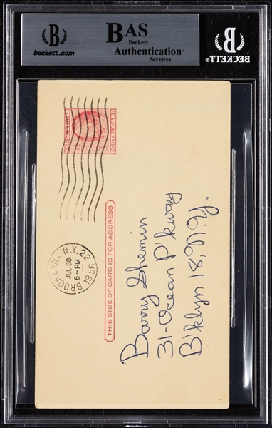 Gil Hodges Signed GPC (1956) (BAS)