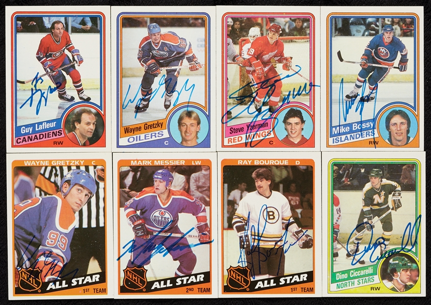 Signed 1984-85 Topps Hockey Near Set (162/165)