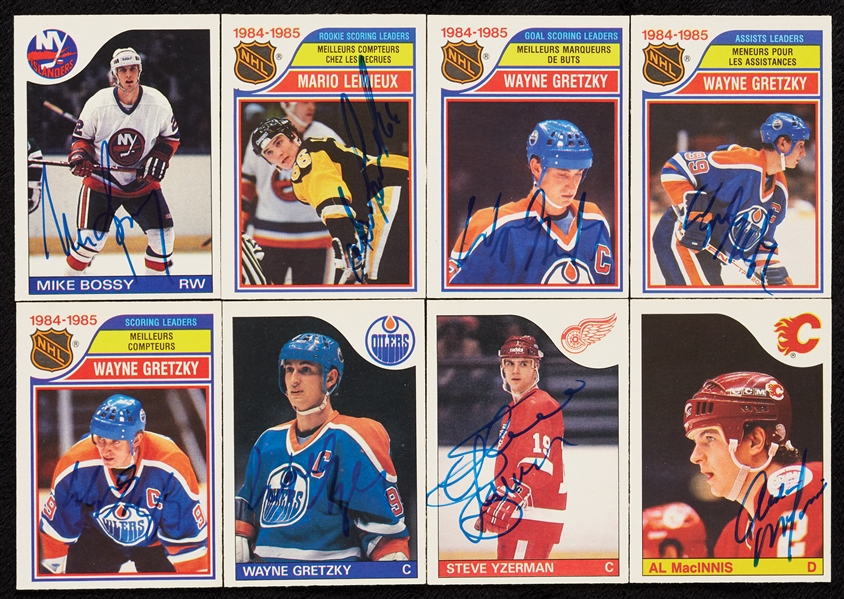 Signed 1985-86 O-Pee-Chee Hockey Near Set (258/264)