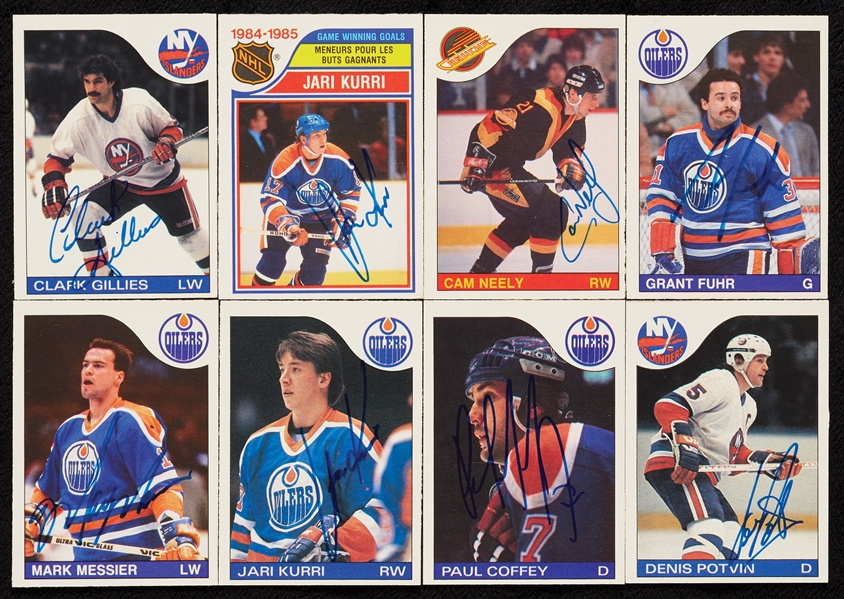 Signed 1985-86 O-Pee-Chee Hockey Near Set (258/264)