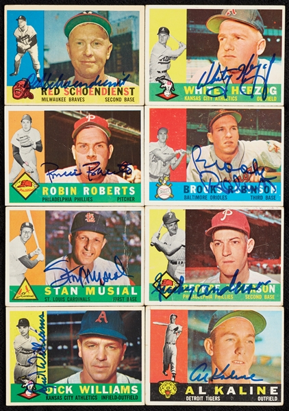 Signed 1960 Topps Baseball Collection (340)