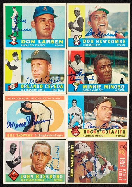 Signed 1960 Topps Baseball Collection (340)