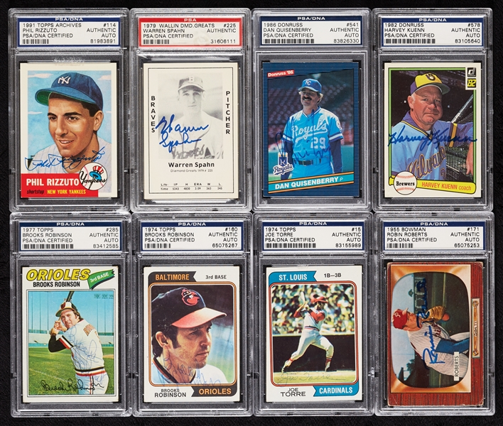 Signed & Slabbed Vintage Cards Collection (1950s-1990s) (83)