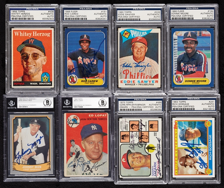 Signed & Slabbed Vintage Cards Collection (1950s-1990s) (83)