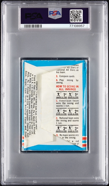 1966 Fleer All Star Match Baseball Wax Pack (Graded PSA 5)