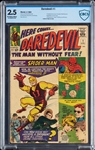 Daredevil Comic Book Issue No. 1 (1964) (Graded CBCS 2.5)