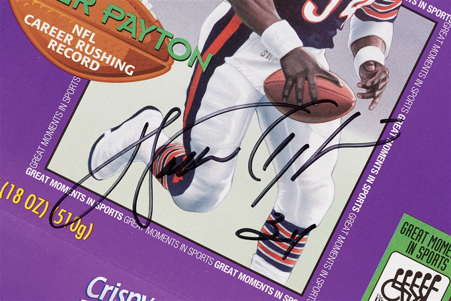 Walter Payton Signed Wheaties Box (Steiner)