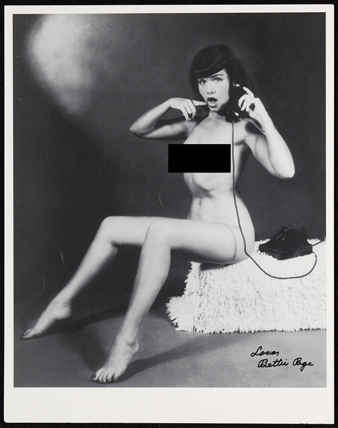 Bettie Page Signed 11x14 Photo (PSA/DNA)