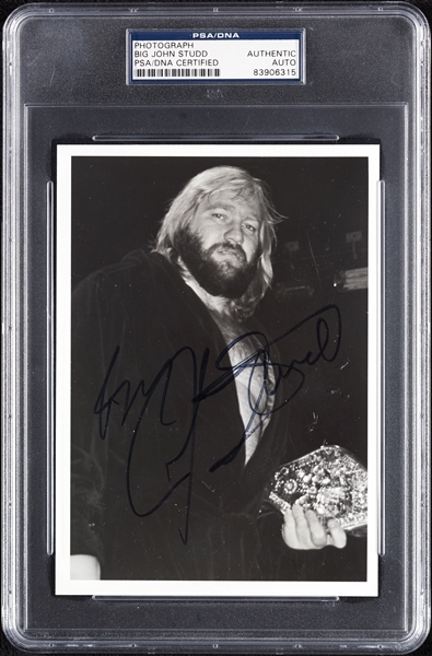 Big John Studd Signed 5x7 Photo (PSA/DNA)