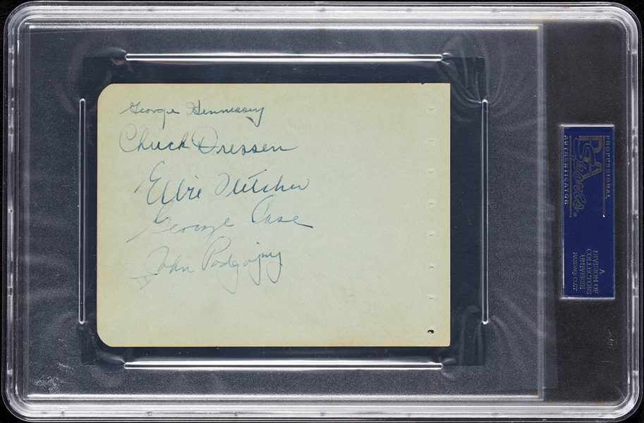 Tuffy Leemans, Mel Hein & Others 1938 NY Giants World Champs Signed Album Page (PSA/DNA)