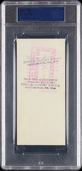 Henry Jordan Signed Check (PSA/DNA)