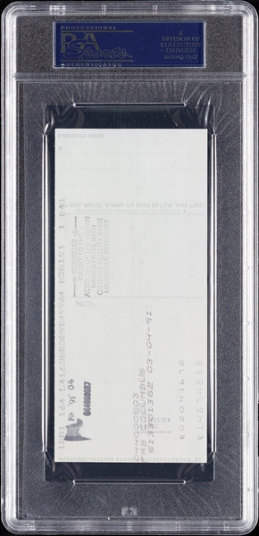 Paul Tibbets Signed Check (Graded PSA/DNA 10)