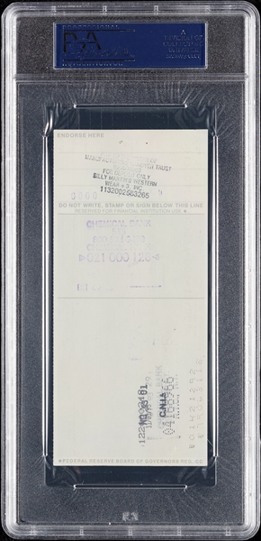 Sharon Stone Signed Check (PSA/DNA)