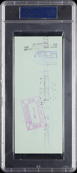 Vincent Price Signed Check (PSA/DNA)