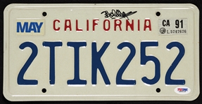 Bob Hope Signed California License Plate (PSA/DNA)