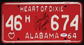 Joe Namath Full-Name Signed Alabama License Plate (PSA/DNA)