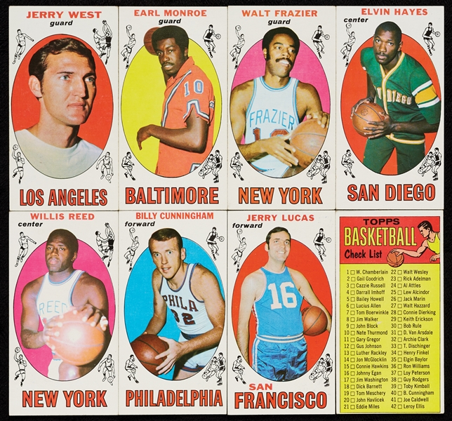 1969 Topps Basketball High-Grade Complete Set (100)