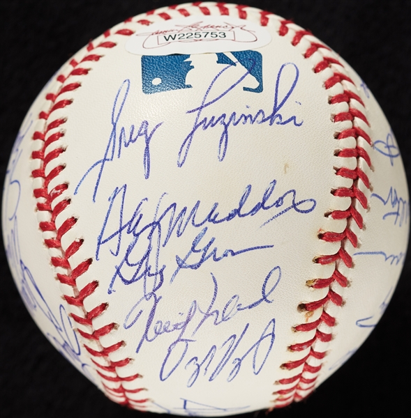 1980 Philadelphia Phillies Reunion World Champs Team-Signed OML Baseball (JSA)