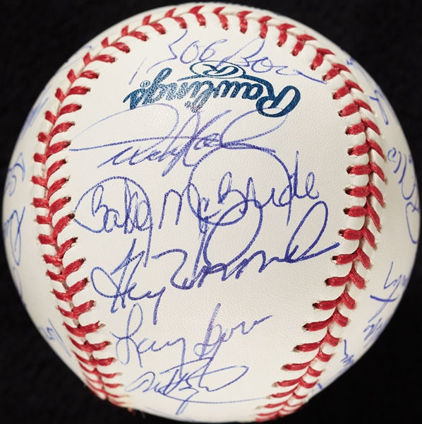 1980 Philadelphia Phillies Reunion World Champs Team-Signed OML Baseball (JSA)