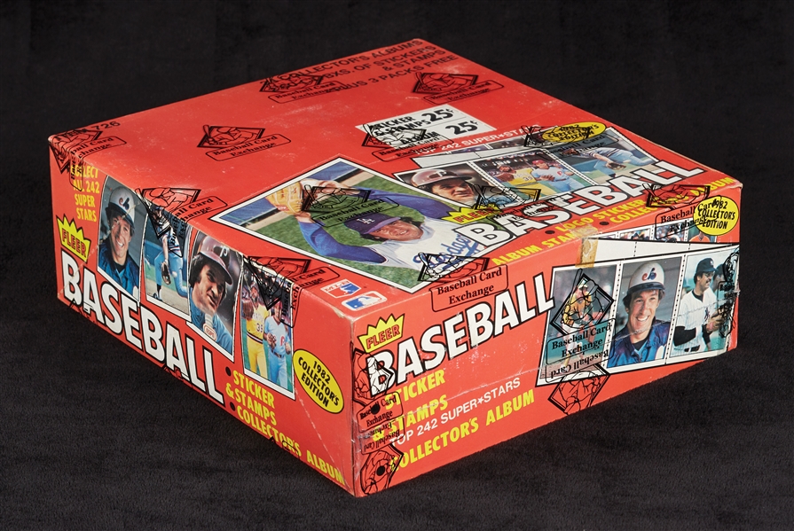 1982 Fleer Baseball Stickers & Albums Combo Box (BBCE) (FASC)