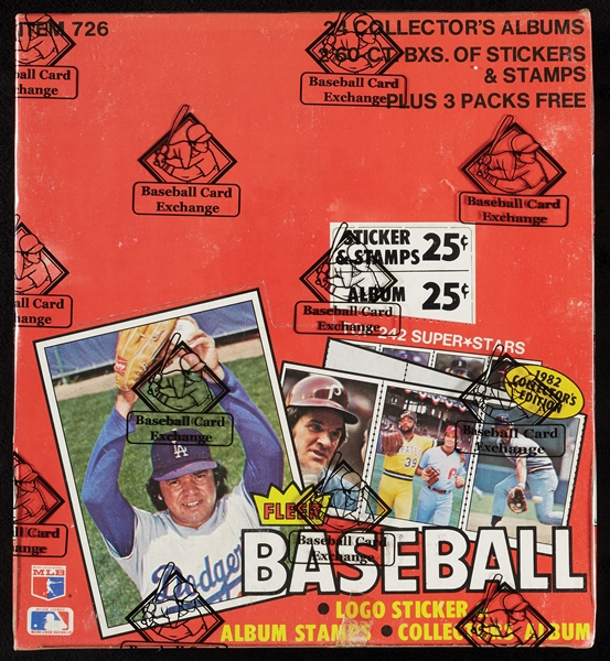 1982 Fleer Baseball Stickers & Albums Combo Box (BBCE) (FASC)