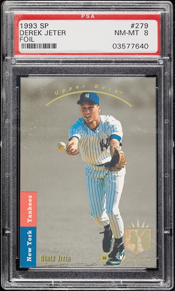 1993 SP Derek Jeter RC No. 279 PSA 8