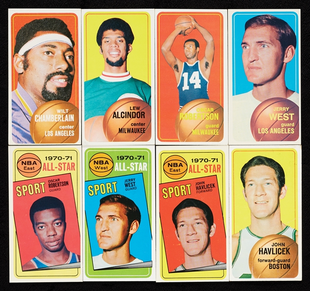 High-Grade 1970 Topps Basketball Complete Set (175)