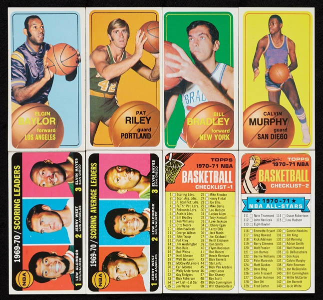 High-Grade 1970 Topps Basketball Complete Set (175)