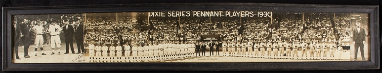 1930 Dixie Series Pennant Players Triptych 