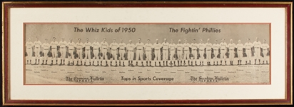 1950 Whiz Kids ‘Fightin’ Phillies’ Panoramic Team Photograph