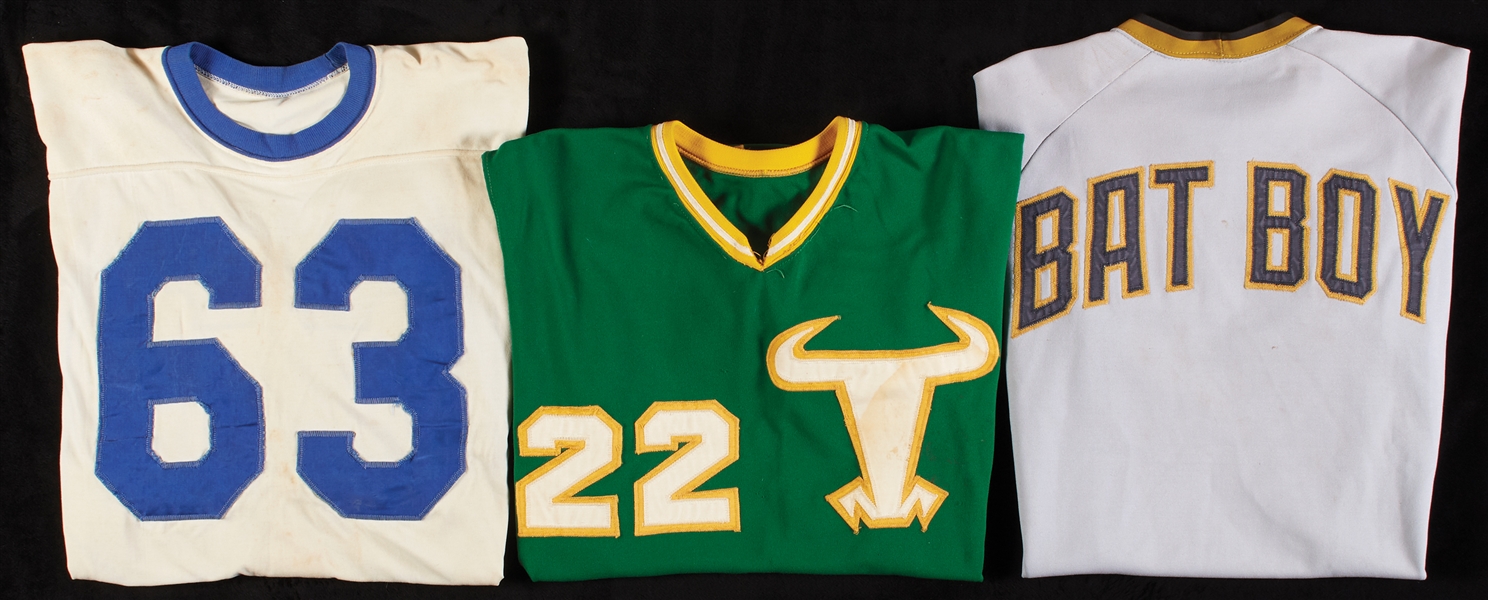 1960s-70s Jerseys Game-Worn Group – Minor League, Batboy and Football (3)