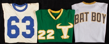 1960s-70s Jerseys Game-Worn Group – Minor League, Batboy and Football (3)