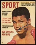 Muhammad Ali Signed Sport Magazine (1964) (Graded BAS 10)