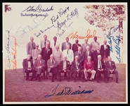 1973 Hall of Fame Multi-Signed 8x10 Photo Signed by 16 (BAS)