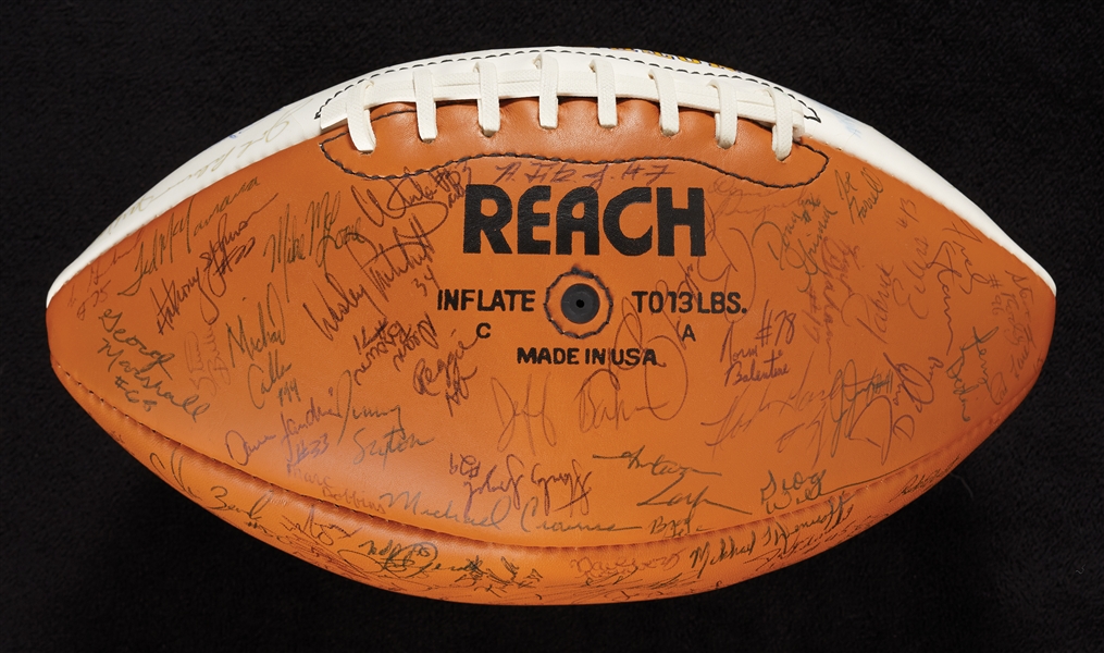 Notre Dame Multi-Signed Reach Football with (134) Signatures (BAS)