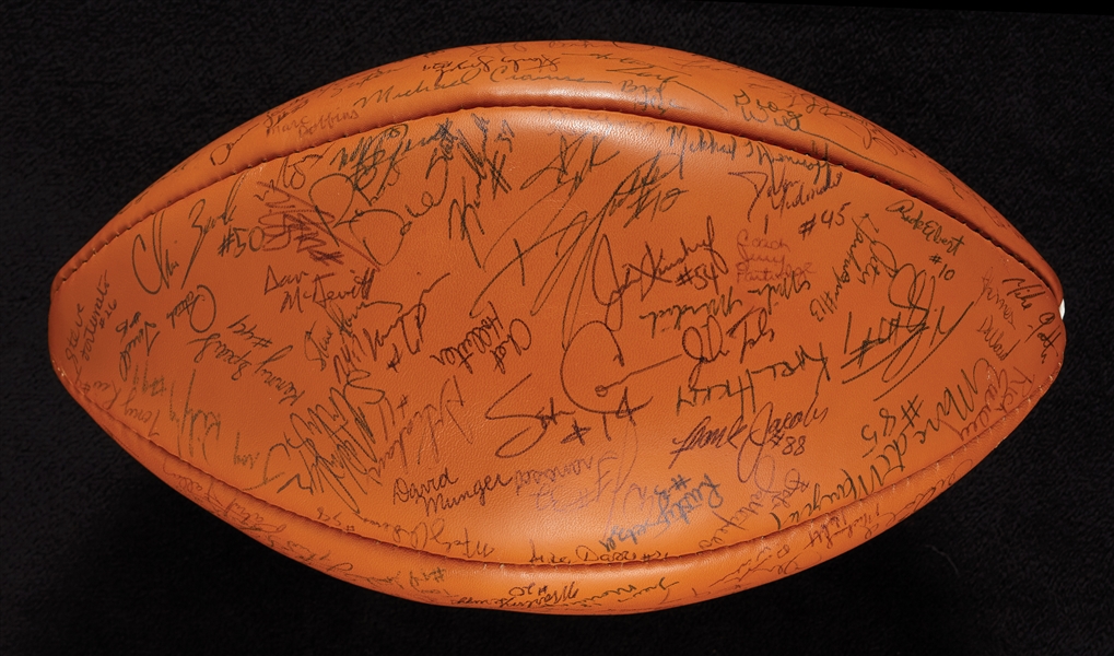 Notre Dame Multi-Signed Reach Football with (134) Signatures (BAS)