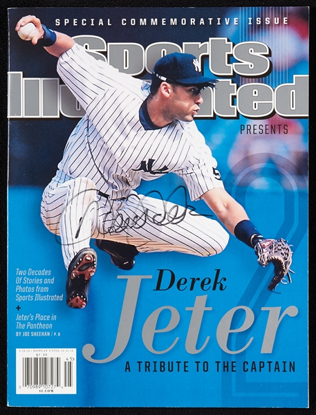 Derek Jeter Signed Sports Illustrated Magazine (2014) (BAS)