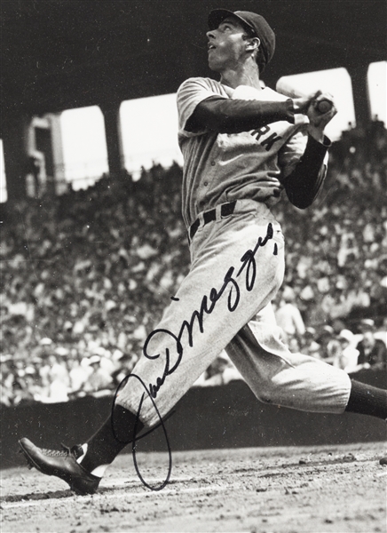 Joe DiMaggio Signed Photos Pair (2)