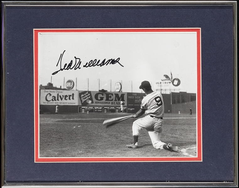 Ted Williams Signed 8x10 Photo (BAS)