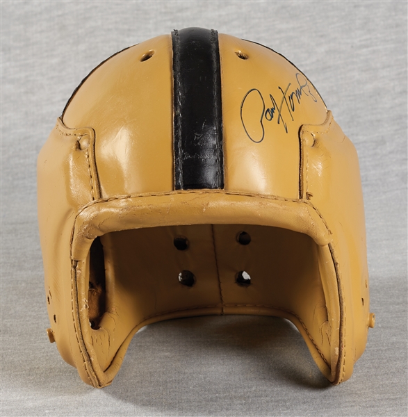 Paul Hornung Signed Leather Football Helmet (BAS)