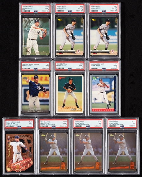 Derek Jeter PSA-Graded Rookie Group (29)