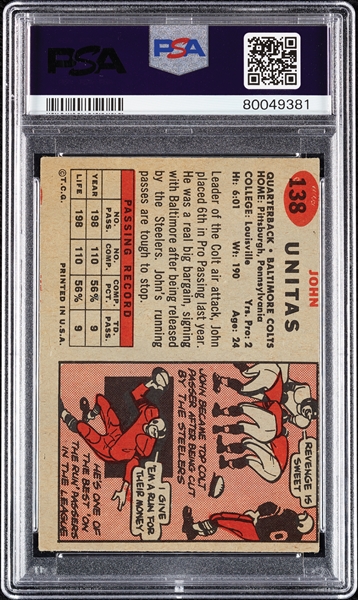 1957 Topps Football Complete Set (154) 