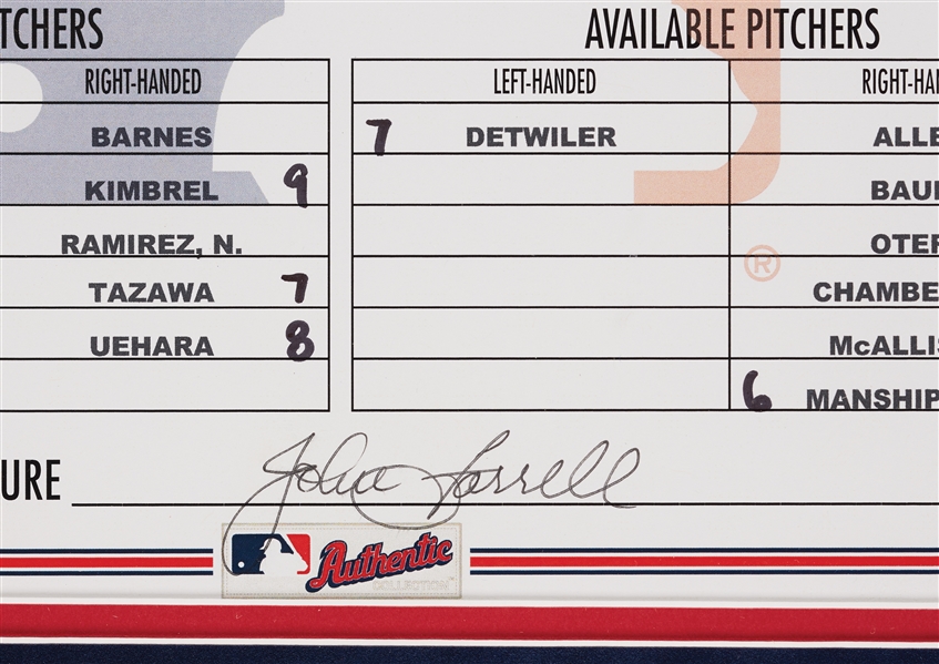 David Ortiz Signed Opening Day Scorecard from Final Season (4/4/2016) (Fanatics)