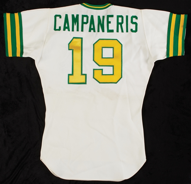 1974 Bert Campaneris Game-Worn Athletics Home Jersey