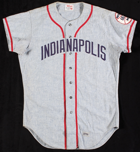 1970 Indianapolis Indians Game-Worn Road Flannel