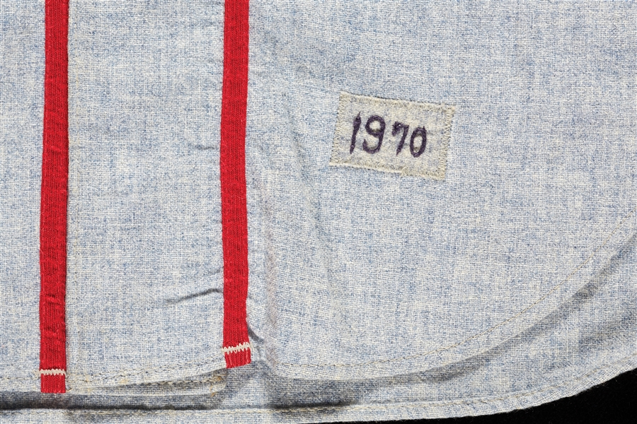 1970 Indianapolis Indians Game-Worn Road Flannel