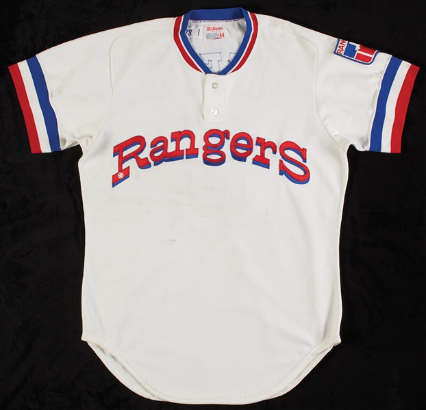 1978 Texas Rangers Tom Grieve Game-Worn Home Jersey