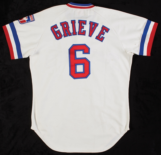 1978 Texas Rangers Tom Grieve Game-Worn Home Jersey