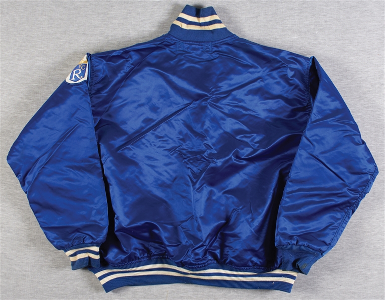 1970s Kansas City Royals Game-Worn Blue Satin Jacket