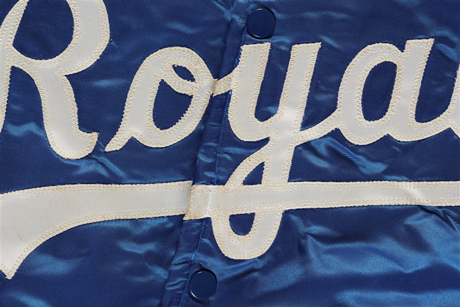 1970s Kansas City Royals Game-Worn Blue Satin Jacket